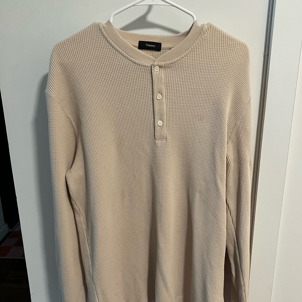 Theory Men's Cream Sweater